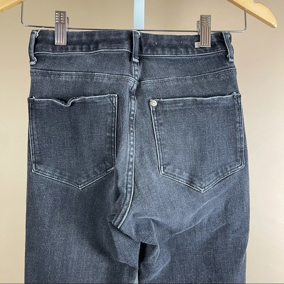 H&M High Waist 360 Stretch Size 26 Skinny Jeans Grunge Dark Wash - Picture 3 of 7